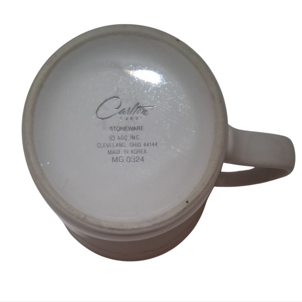 EUC Vintage 80's/90's Carlton Cards Stoneware White/Pink Grandma Mug.‎ - Picture 4 of 4